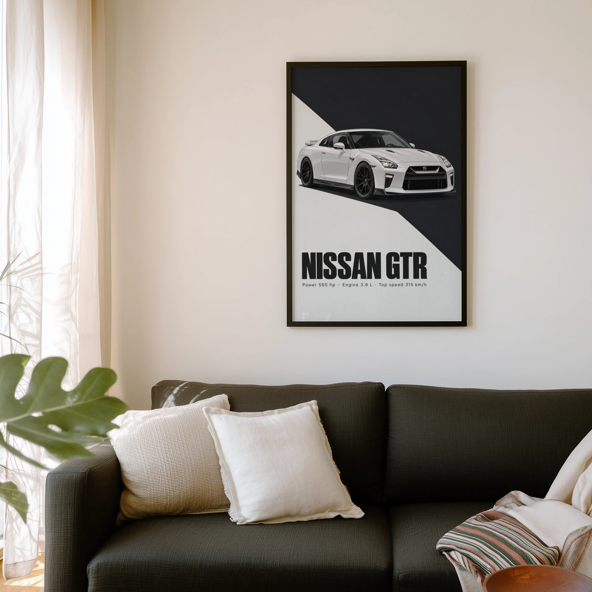 Vintage Nissan GTR Print, Car Wall Art