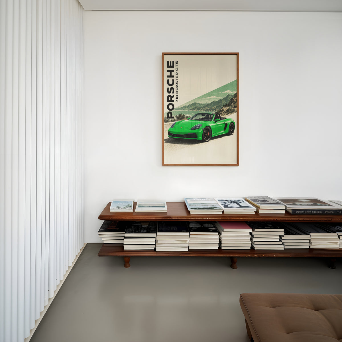 Vintage Porsche 718 Boxster GTS Print, Car Wall Art