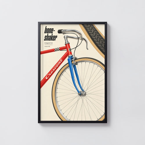 Vintage Crescent Bicycle Poster, Retro Cycling Print