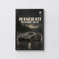 Vintage Maserati MC20 Print, Supercar Wall Art