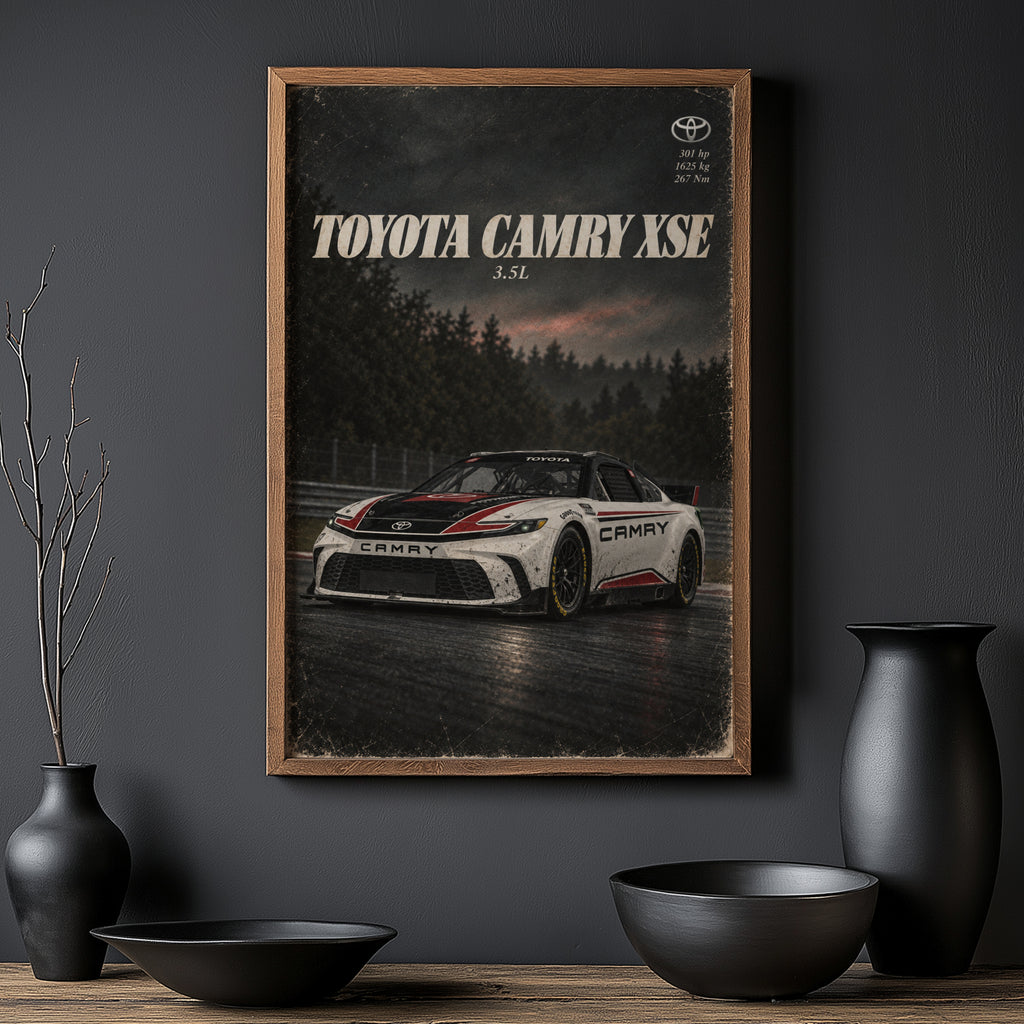 Vintage Toyota Camry XSE Racing Car Print