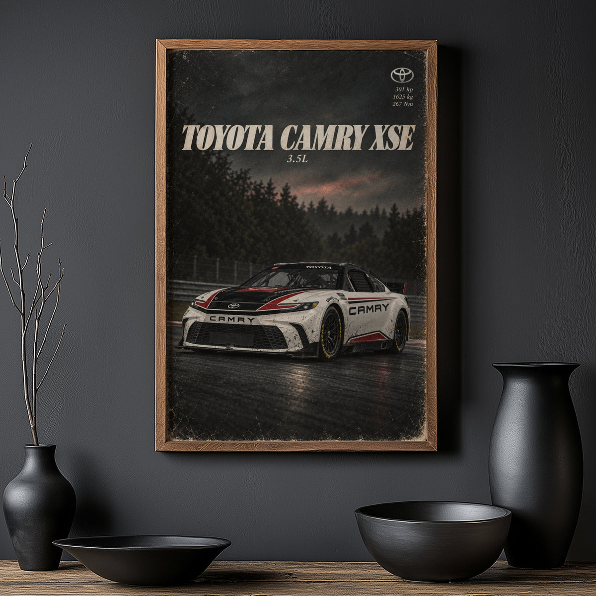 Vintage Toyota Camry XSE Racing Car Print