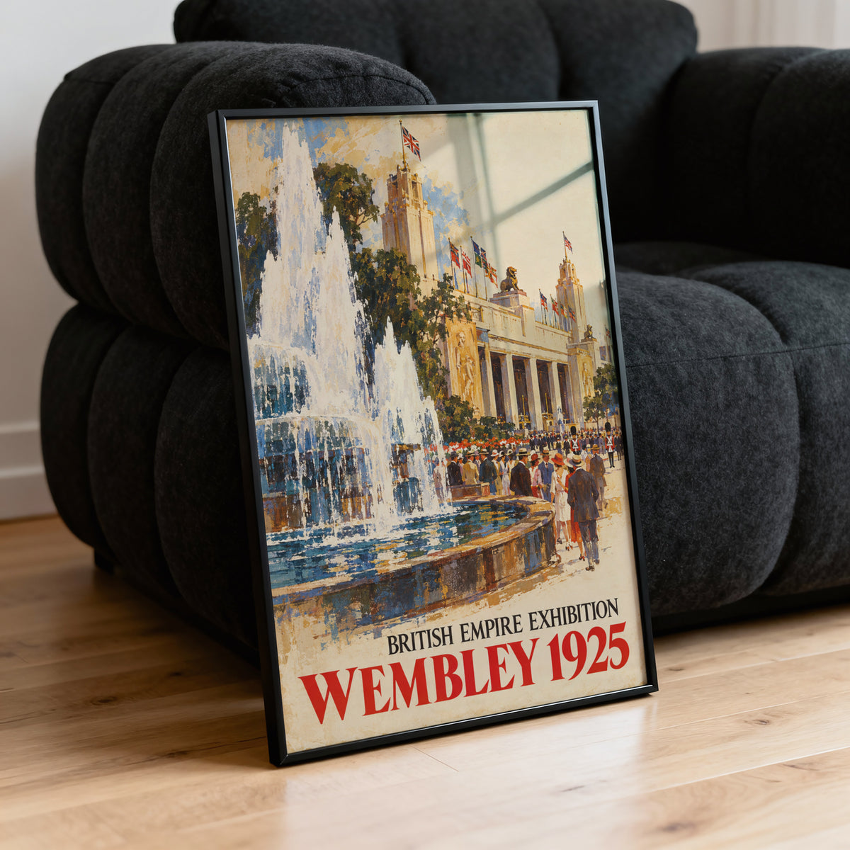 Vintage Wembley 1925 Poster, British Empire Exhibition Print