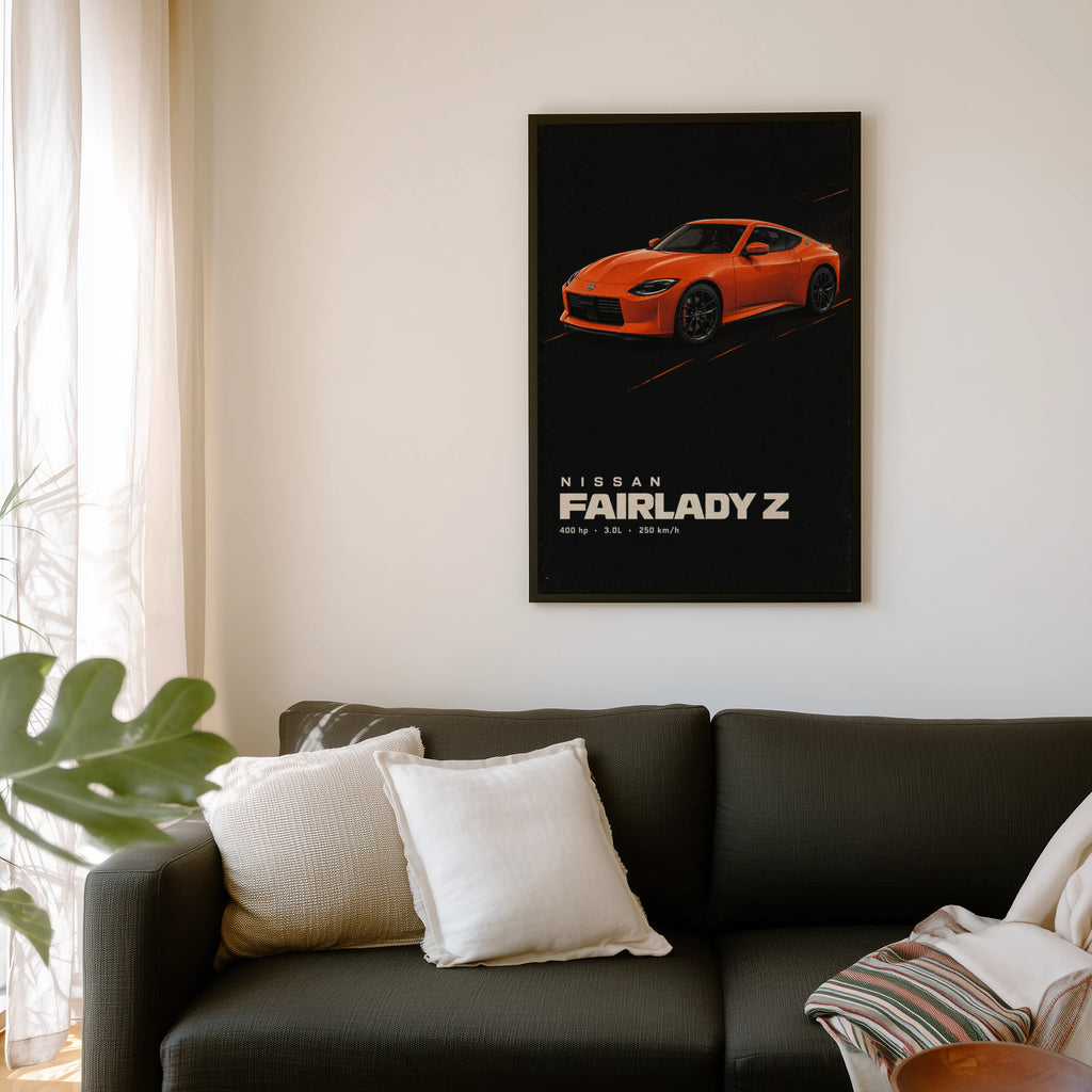 Vintage Nissan Fairlady Z Print, Car Wall Art