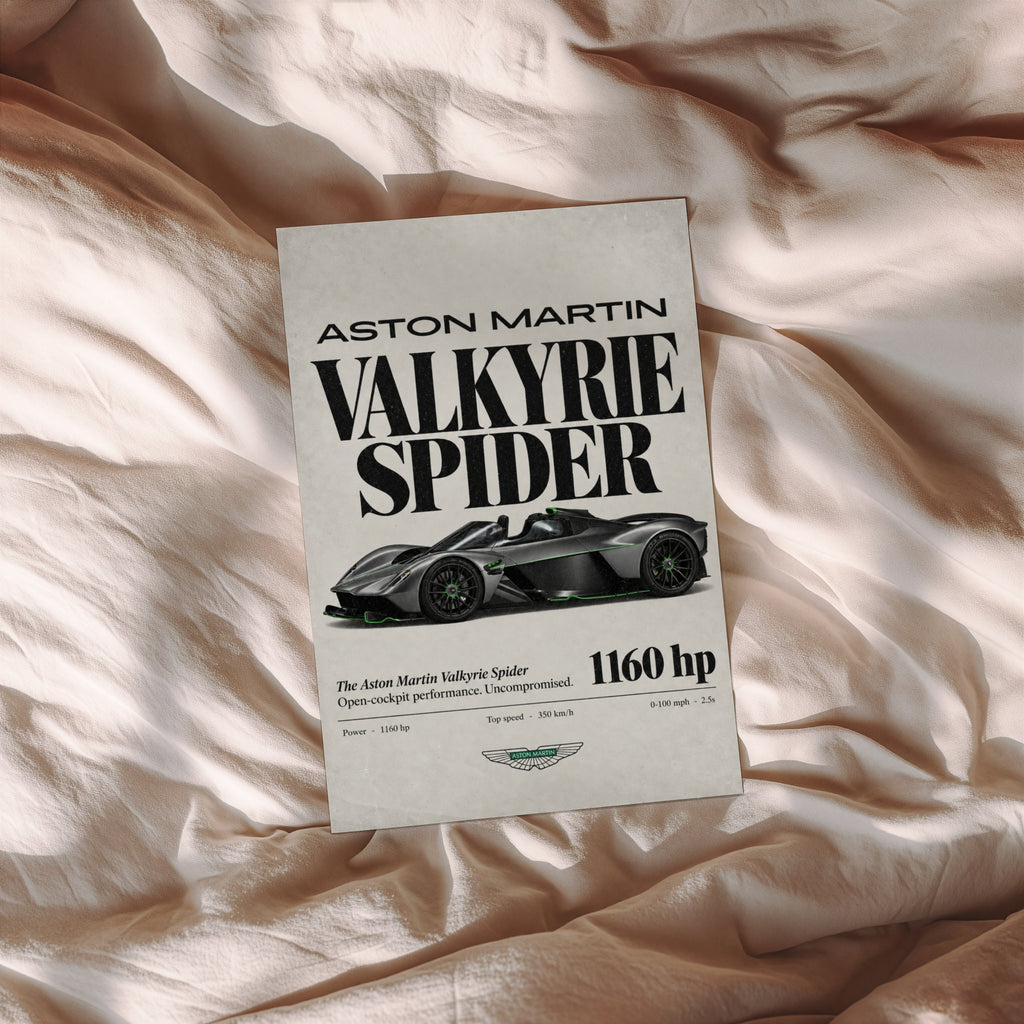 Vintage Aston Martin Valkyrie Spider Print