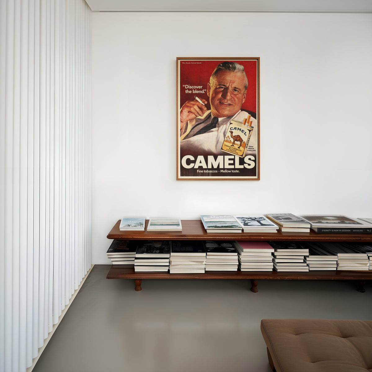 Vintage Camel Cigarettes Poster, Retro Advert Wall Art