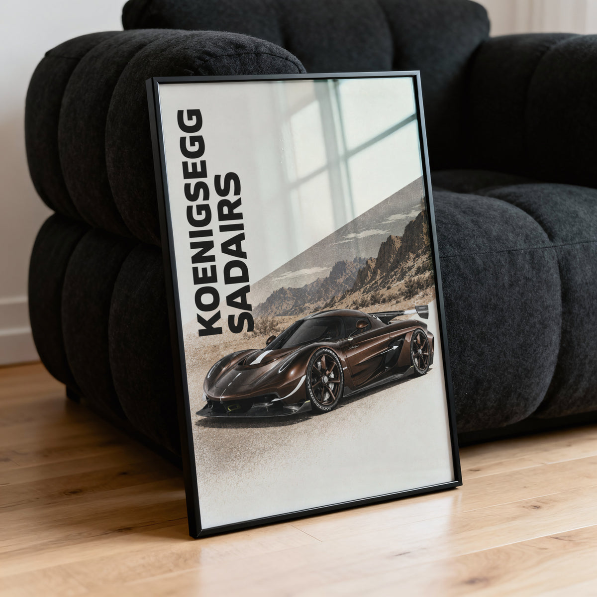 Vintage Koenigsegg Print, Hypercar Wall Art