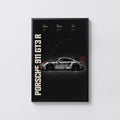 Vintage Porsche 911 GT3 R Racing Car Print