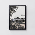 Vintage Pagani Imola Print, Supercar Wall Art