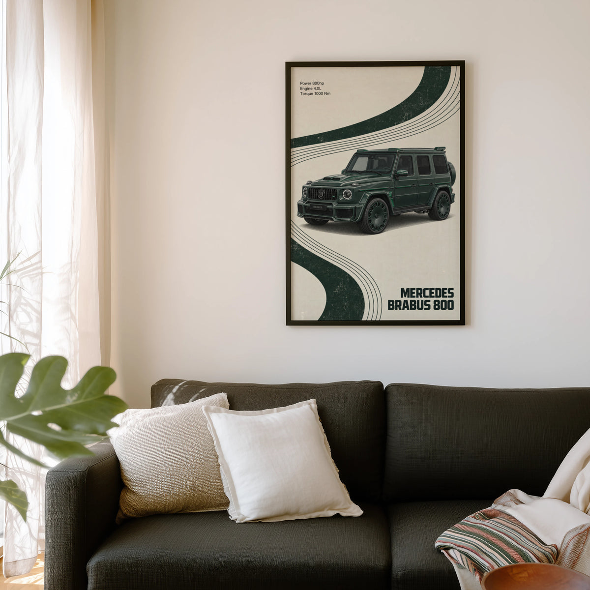 Vintage Mercedes Brabus G Wagon Print, Car Wall Art