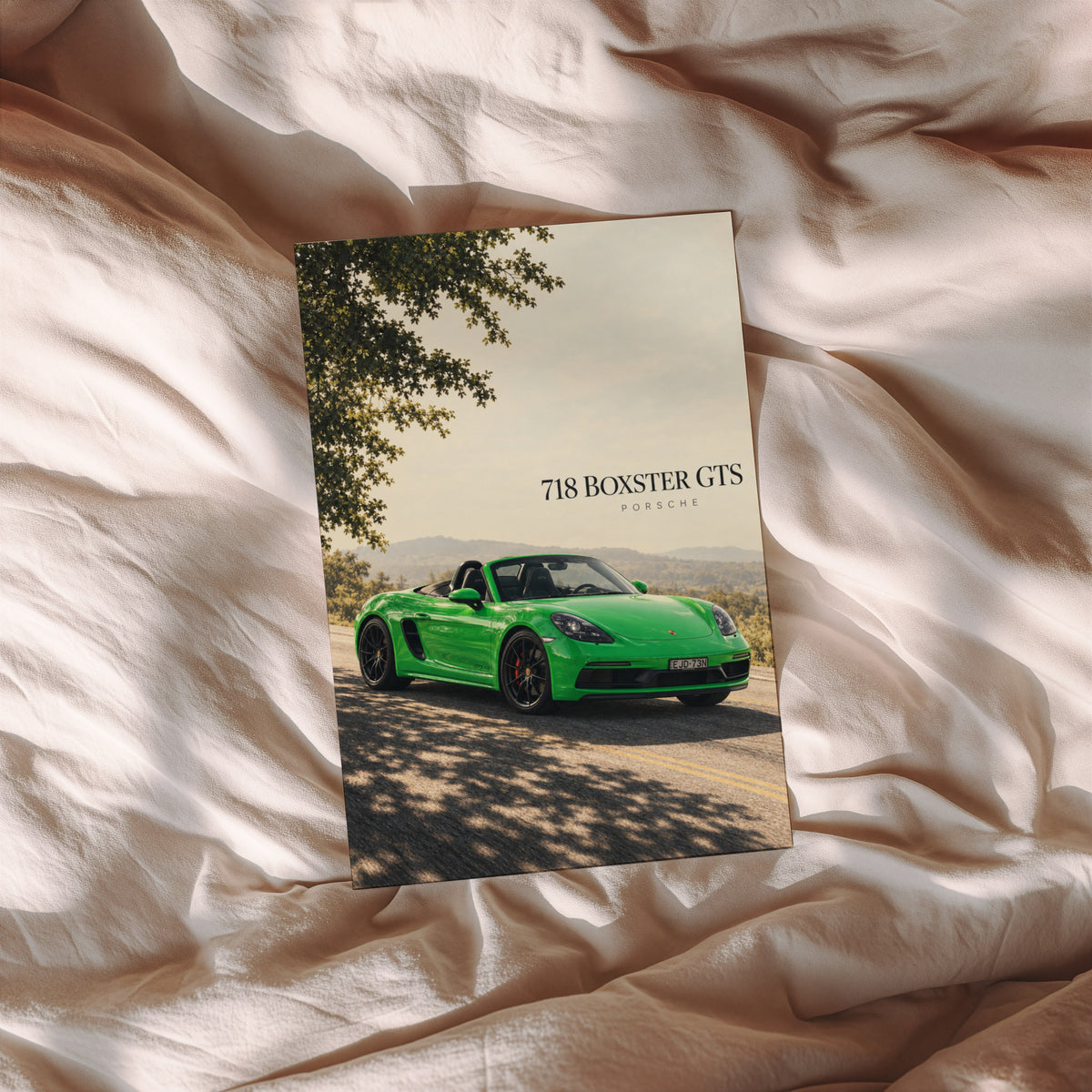Vintage Porsche 718 Boxster GTS Print, Car Wall Art
