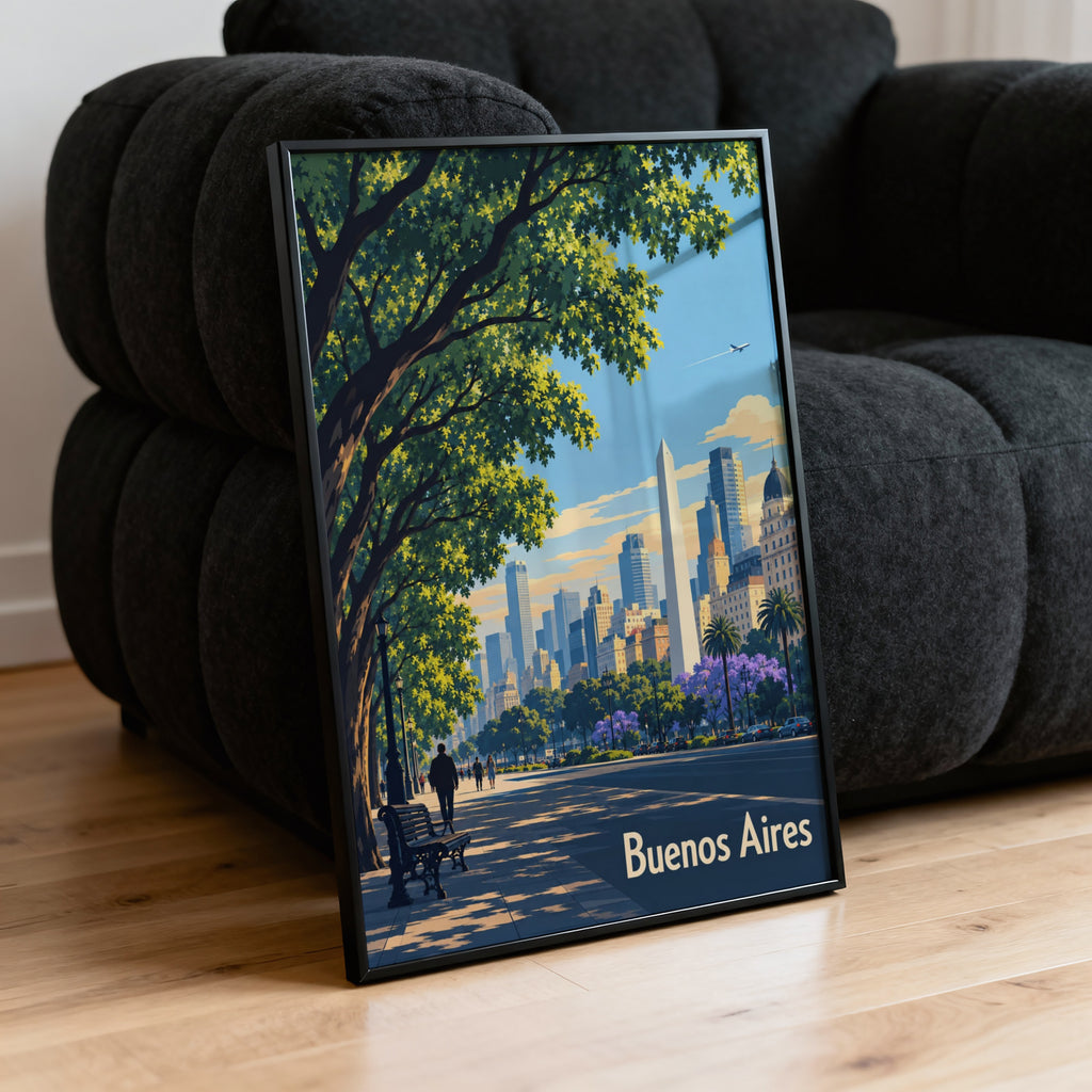 Vintage Buenos Aires Poster, Argentina Wall Art, Print