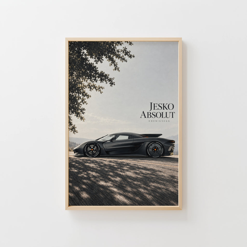 Vintage Koenigsegg Jesko Absolut Hypercar Print