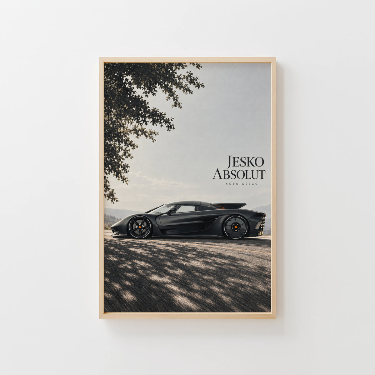 Vintage Koenigsegg Jesko Absolut Hypercar Print