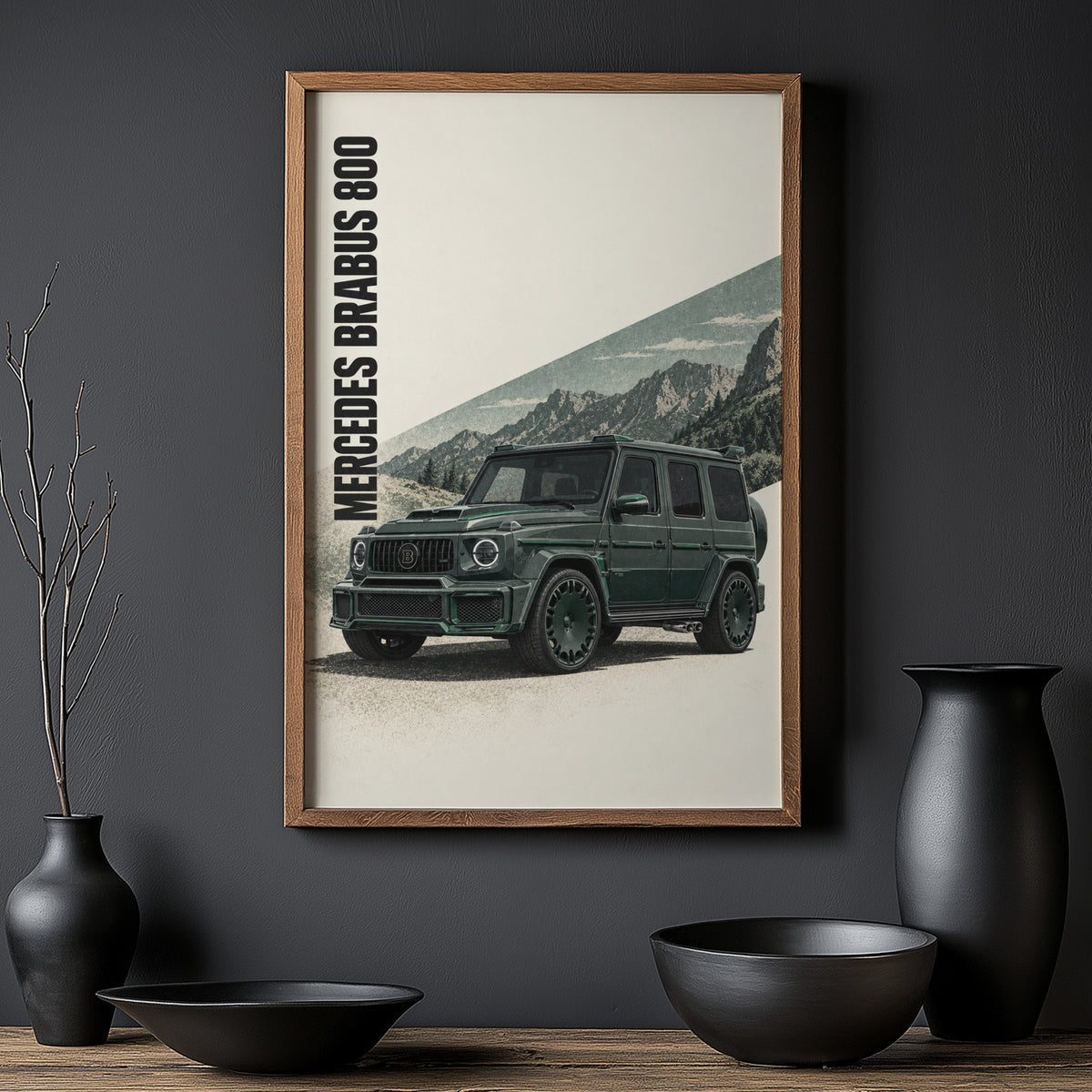 Vintage Mercedes Brabus 800 Print, G-Class SUV