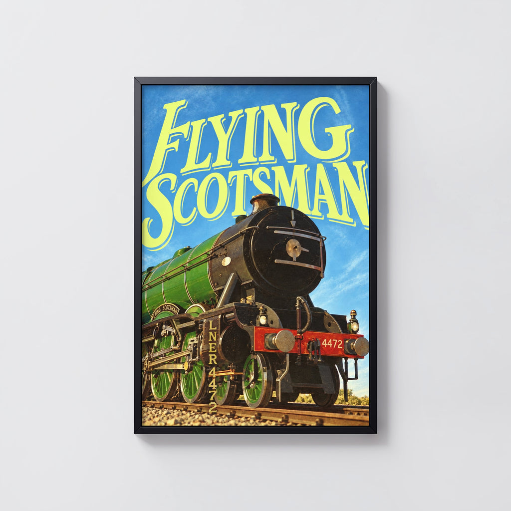 Vintage Flying Scotsman Poster, LNER 4472 Steam Train Print