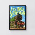 Vintage Flying Scotsman Poster, LNER 4472 Steam Train Print