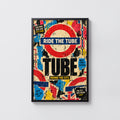 Vintage London Tube Poster, Underground Wall Art, Print