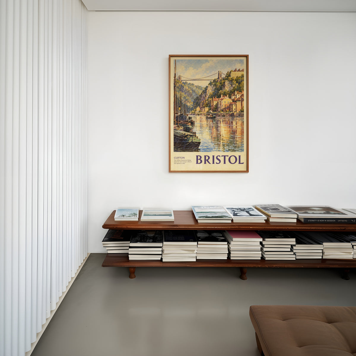Vintage Bristol Poster, Clifton Bridge Wall Art