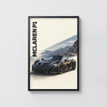 Vintage McLaren P1 Print, Supercar Wall Art