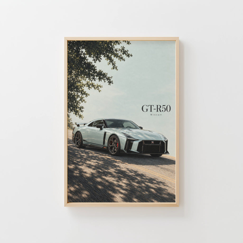 Vintage Nissan GT-R50 Car Print, Wall Art