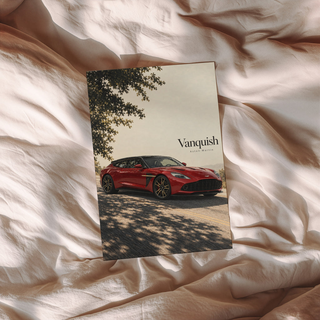 Vintage Aston Martin Vanquish Print, Car Wall Art