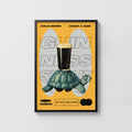 Vintage Guinness Beer Print, Turtle Pub Poster