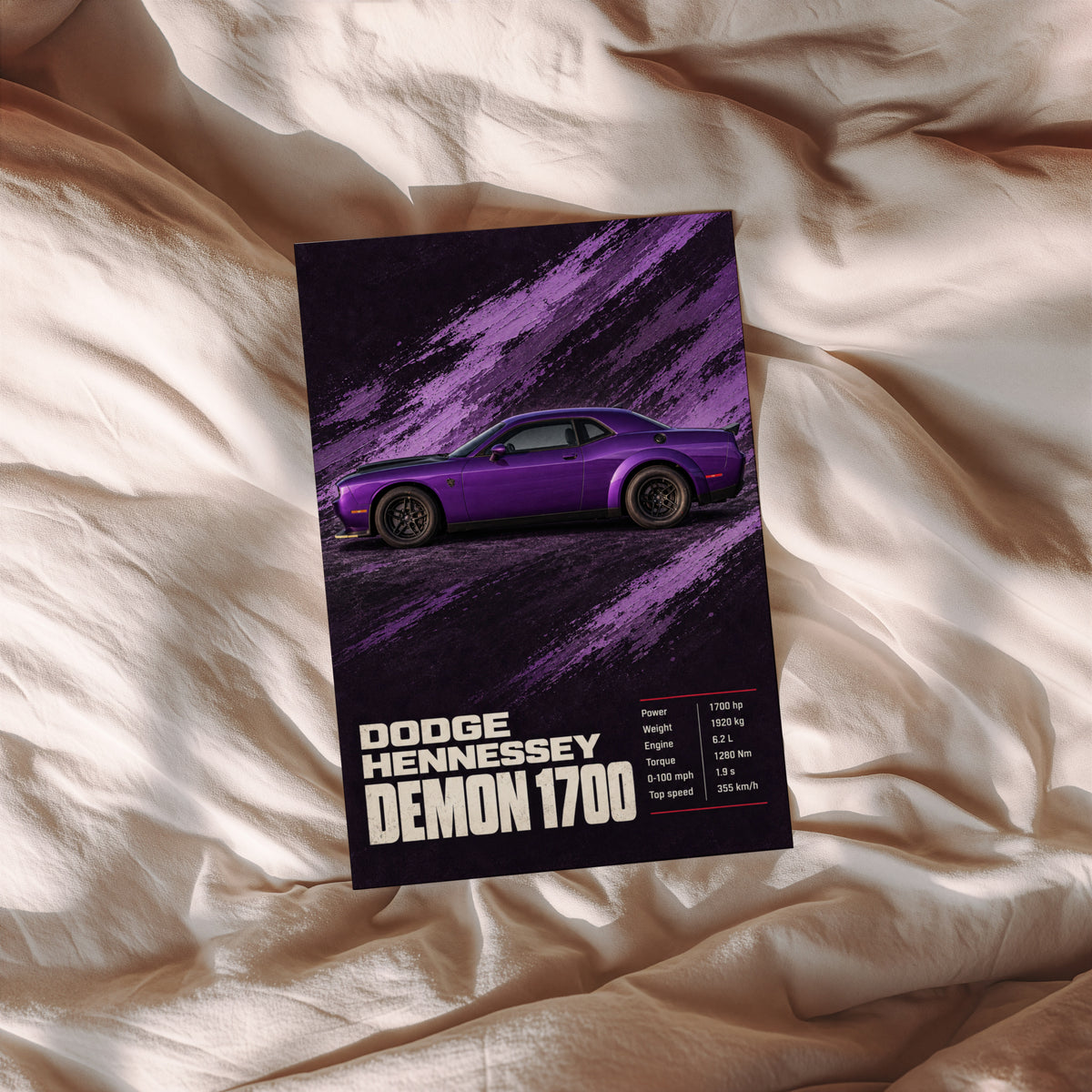 Vintage Dodge Demon Print, Muscle Car