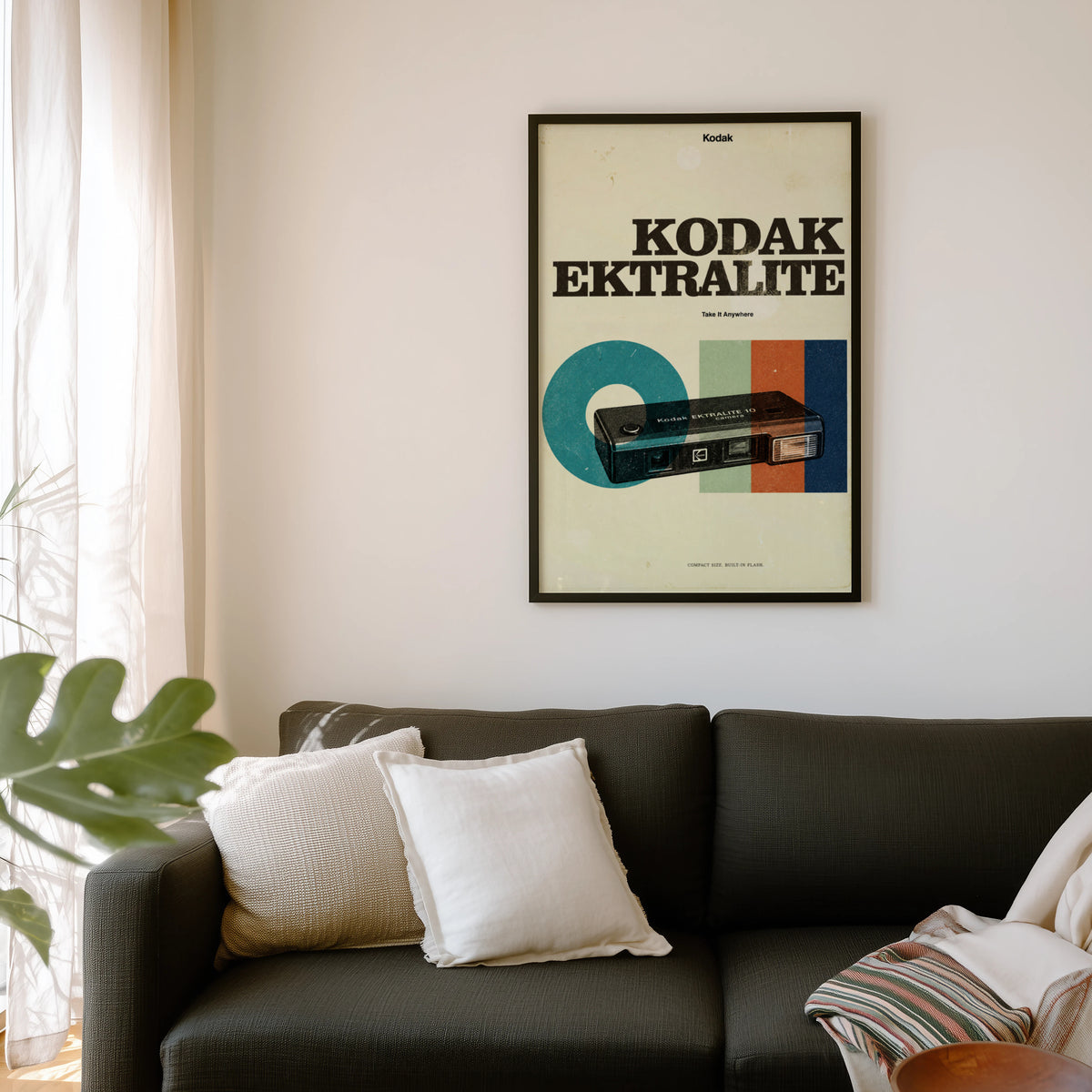 Vintage Kodak Camera Poster, Retro Photography Wall Art