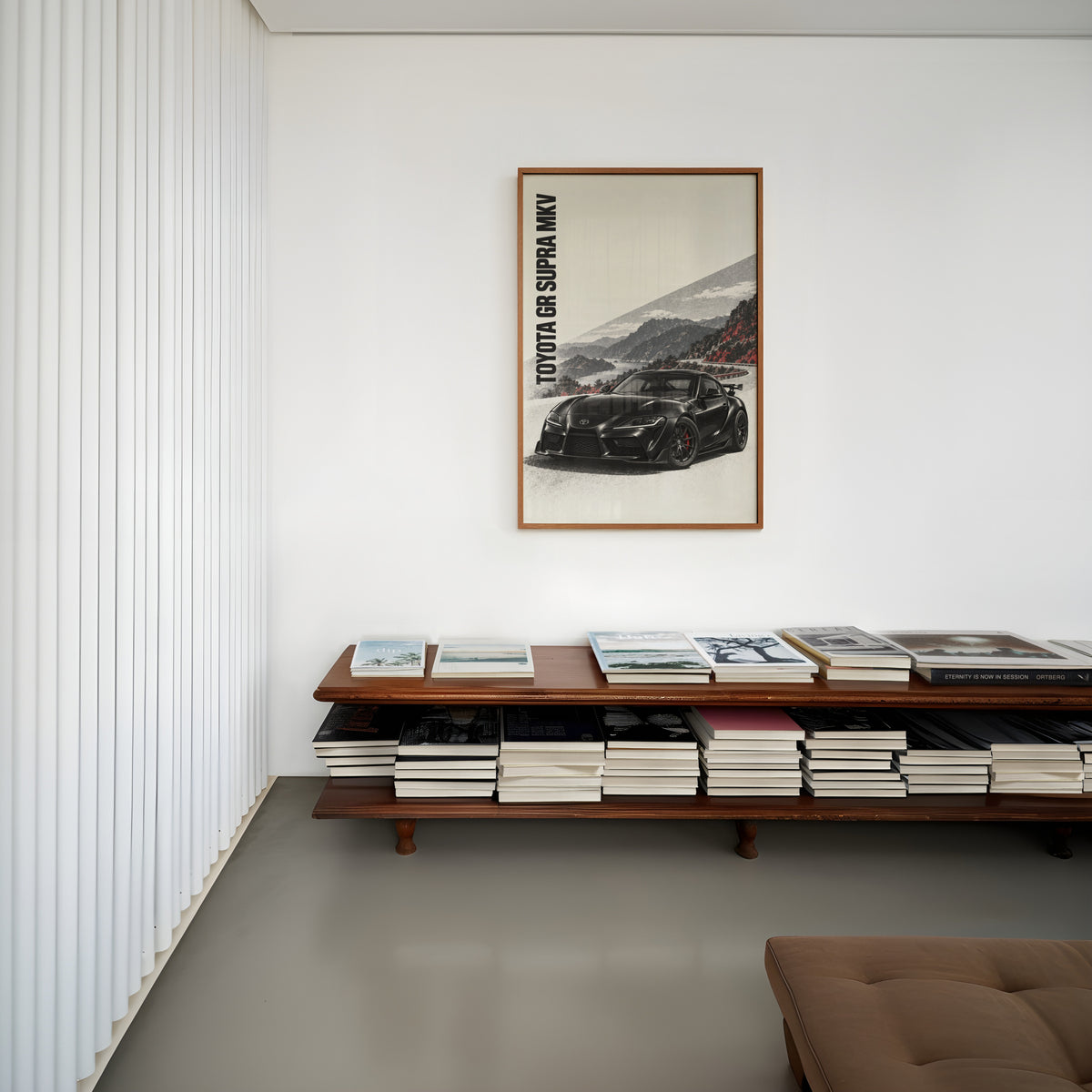 Vintage Toyota Supra Print, Car Wall Art