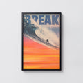 Vintage Surf Print and Poster, Retro Wave Wall Art