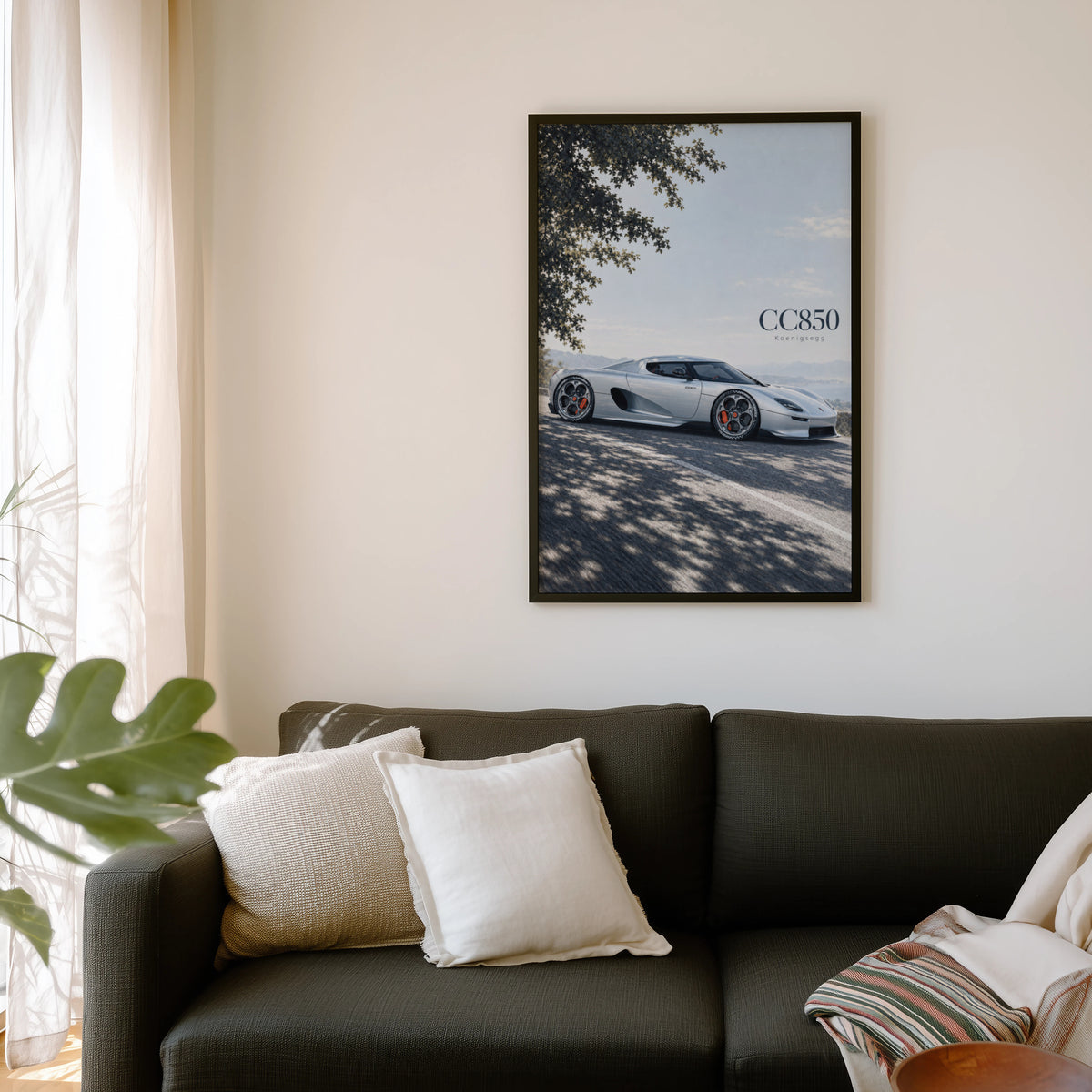 Vintage Koenigsegg CC850 Print, Supercar Wall Art