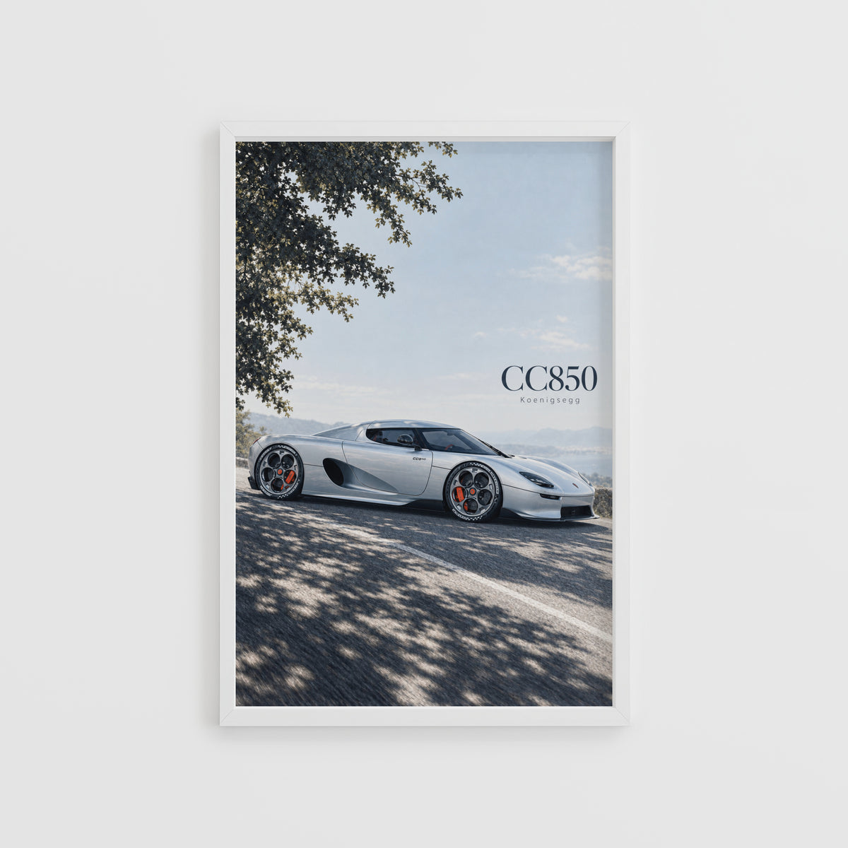 Vintage Koenigsegg CC850 Print, Supercar Wall Art