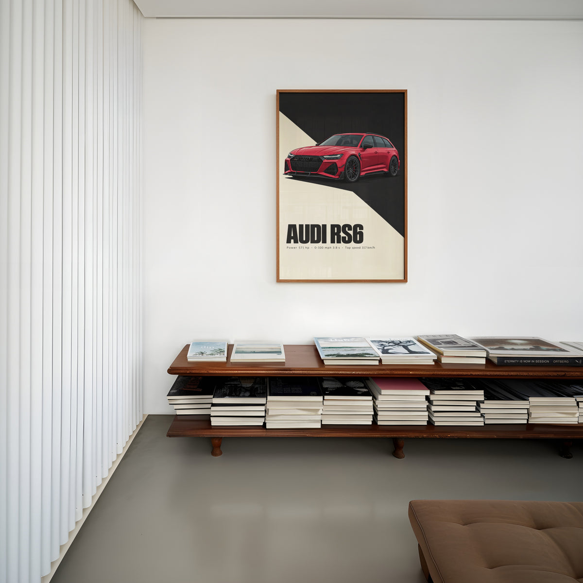 Vintage Audi RS6 Avant Print, Car Wall Art