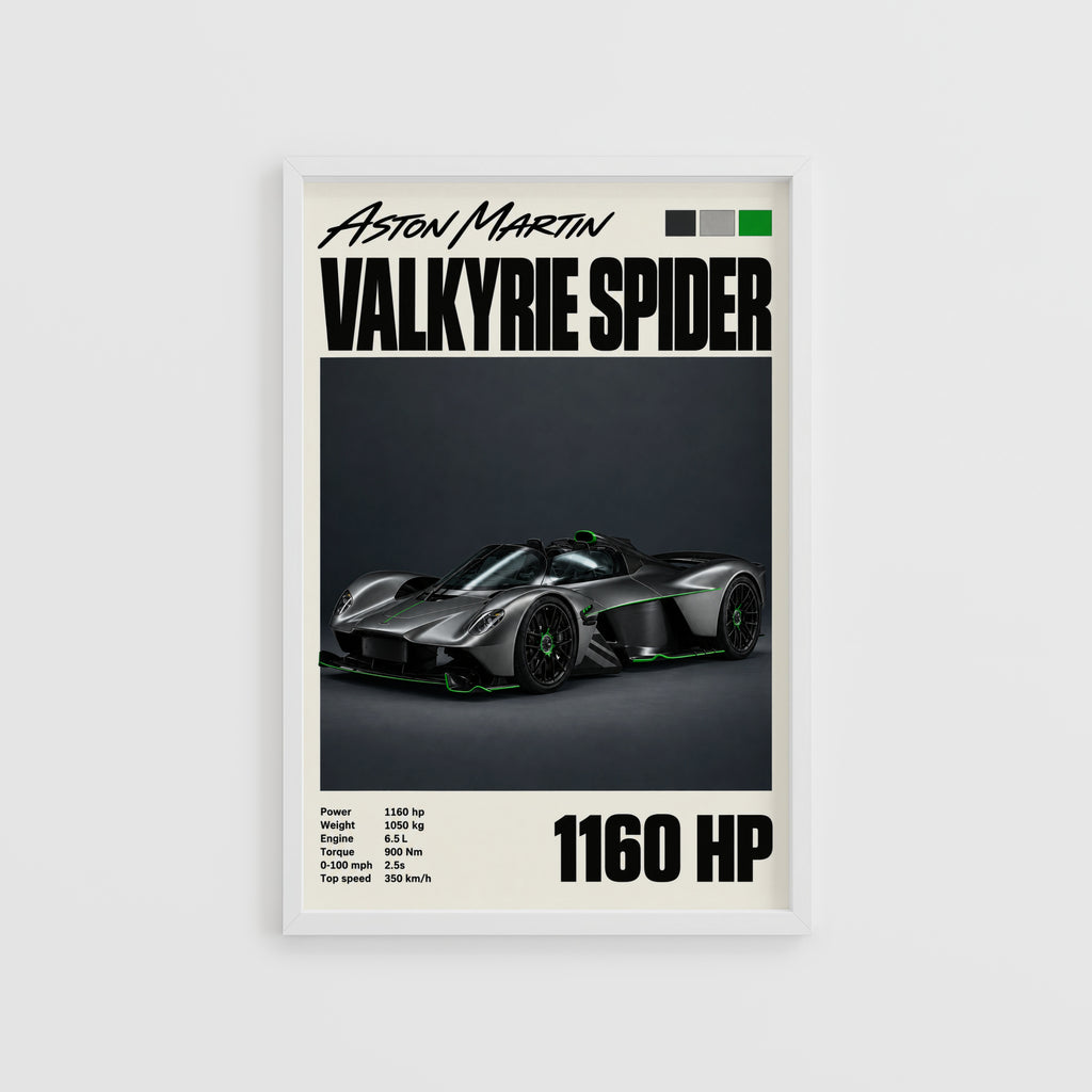 Vintage Aston Martin Valkyrie Spider Print