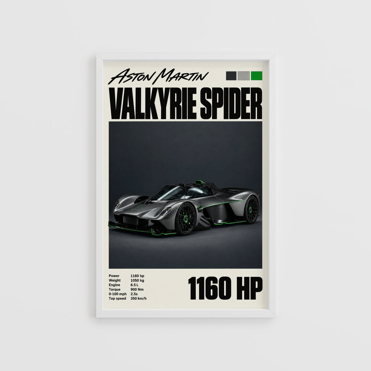 Vintage Aston Martin Valkyrie Spider Print