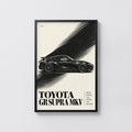Vintage Toyota Supra Print, Car Wall Art