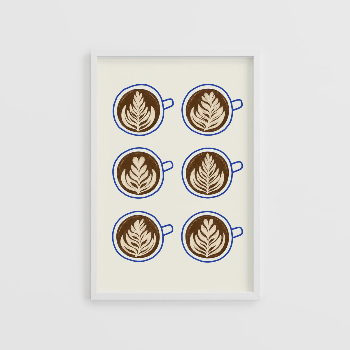Vintage Coffee Print and Poster, Latte Art Wall Art