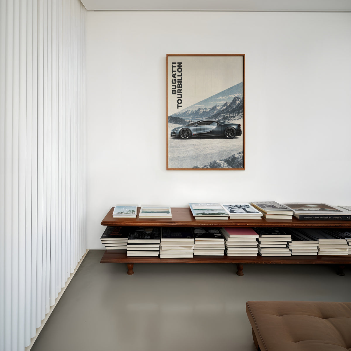 Vintage Bugatti Print, Supercar Wall Art