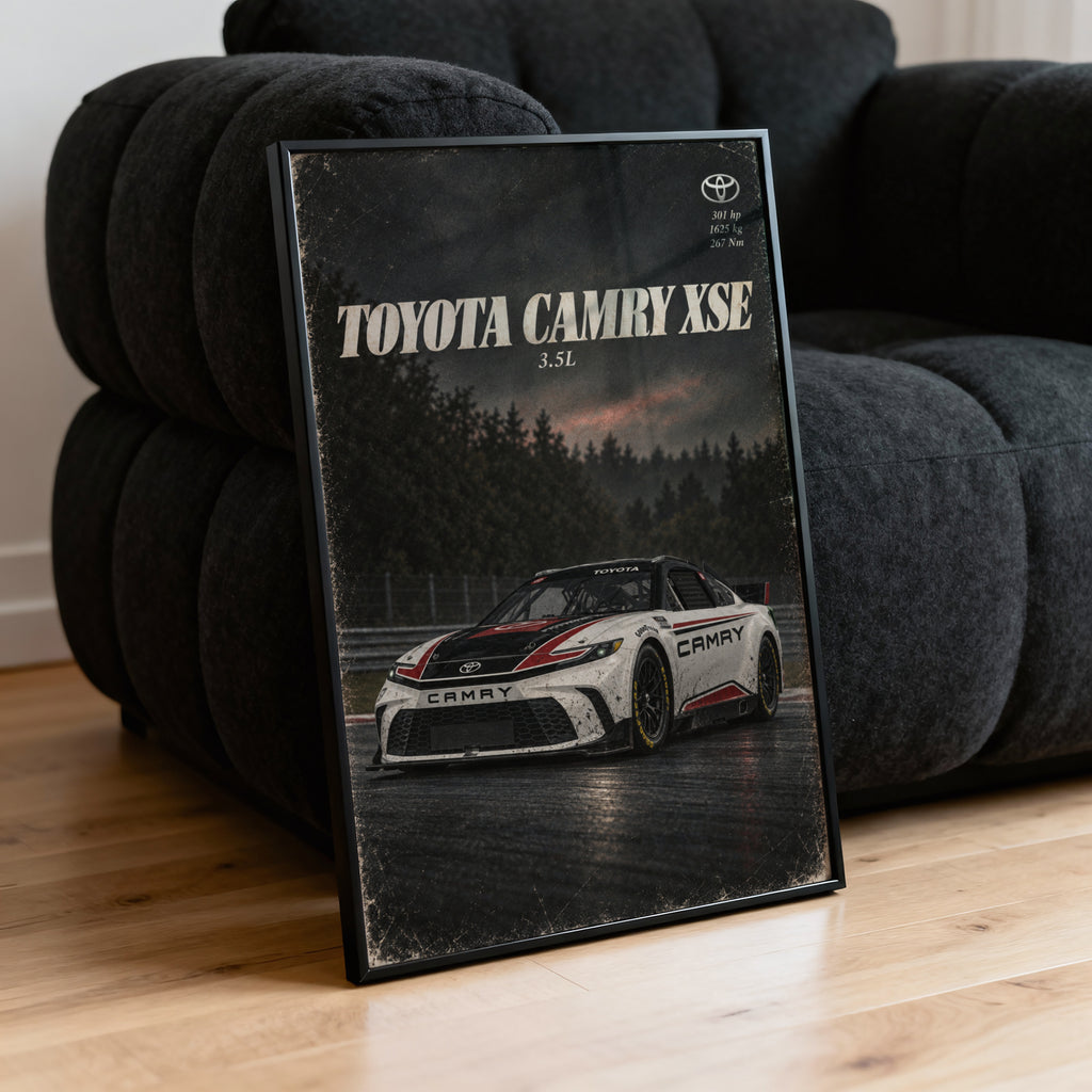 Vintage Toyota Camry XSE Racing Car Print