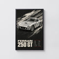 Vintage Ferrari 250 GT Print, Car Wall Art