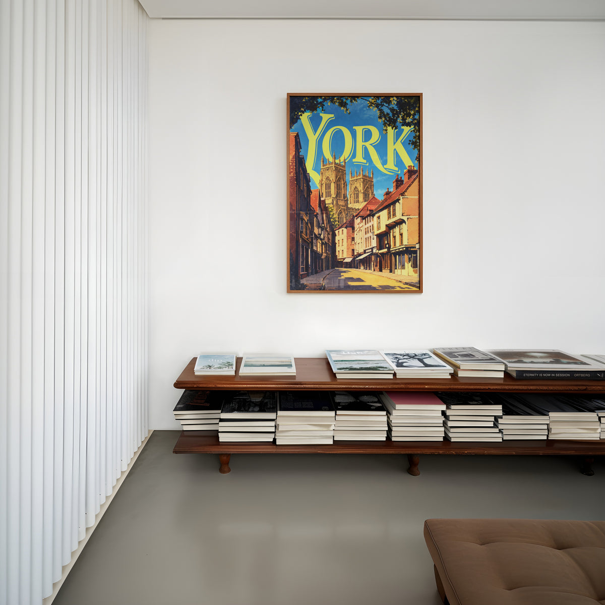 Vintage York Poster, York Minster Wall Art, England Print