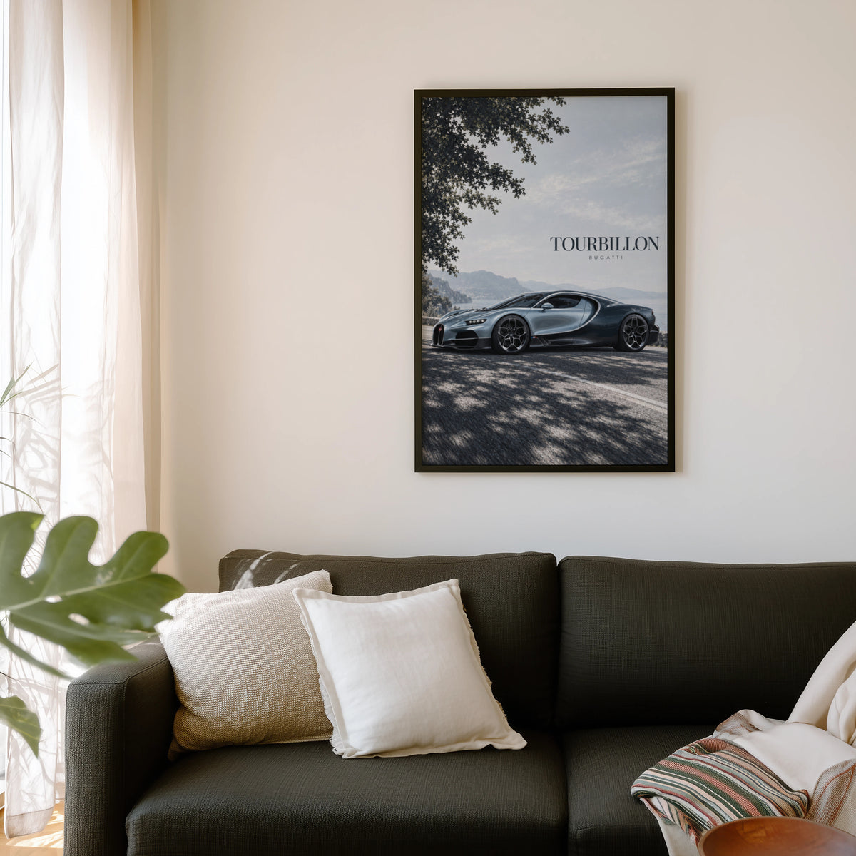 Vintage Bugatti Tourbillon Print, Car Wall Art