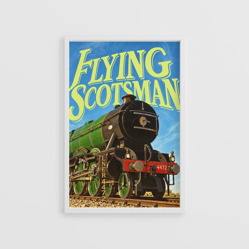 Vintage Flying Scotsman Poster, LNER 4472 Steam Train Print