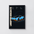 Vintage Lamborghini Huracan STO Print, Supercar