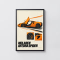 Vintage McLaren Artura Spider Print, Car Wall Art