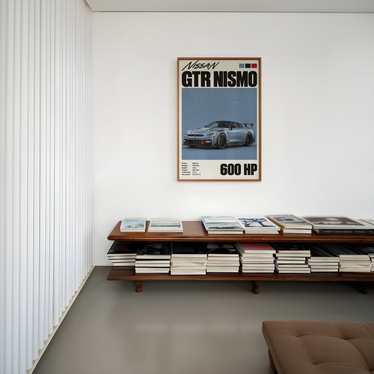 Vintage Nissan GTR NISMO Print, Car Wall Art