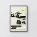 Vintage Koenigsegg Jesko Print, Hypercar Wall Art