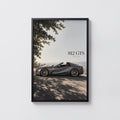 Vintage Ferrari 812 GTS Print, Supercar Wall Art