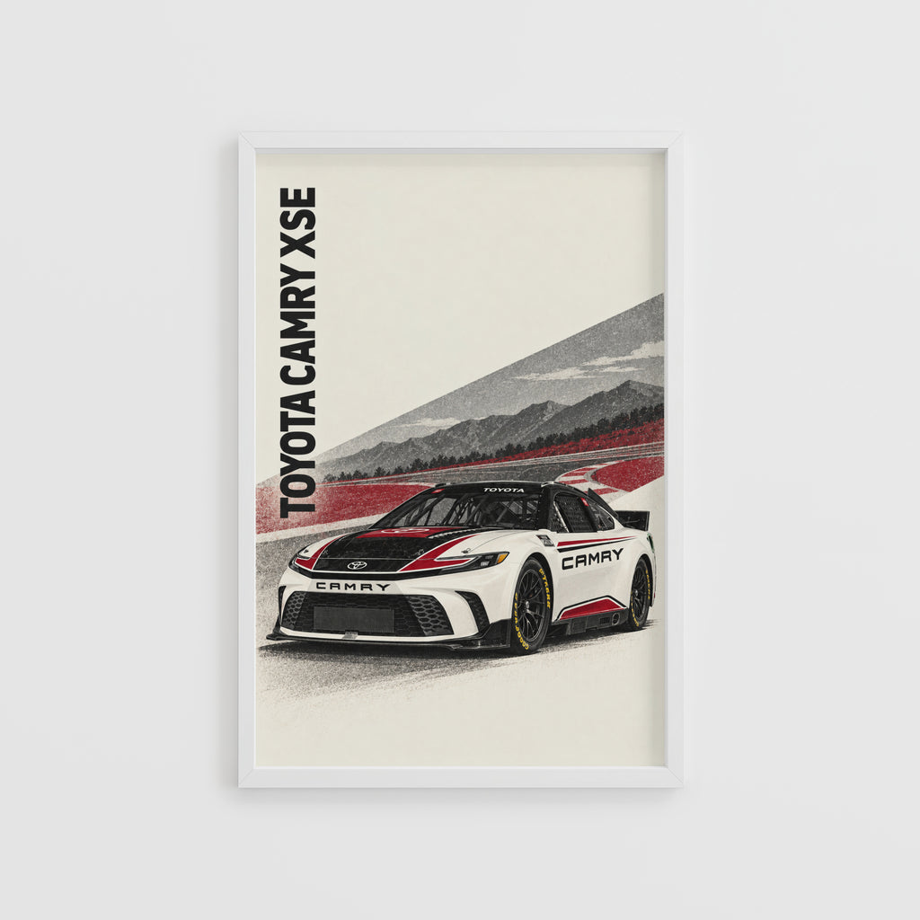 Vintage Toyota Camry Race Car Print, Motorsport